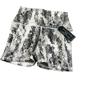 Evolution‎ and Creation Snake Print High-Waist Workout Shorts for Women